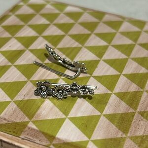 Boho Sol - Sterling silver floral crawlers